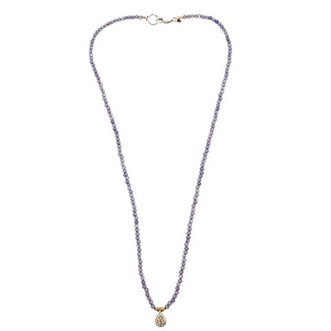 Faceted Beaded Charm Necklace