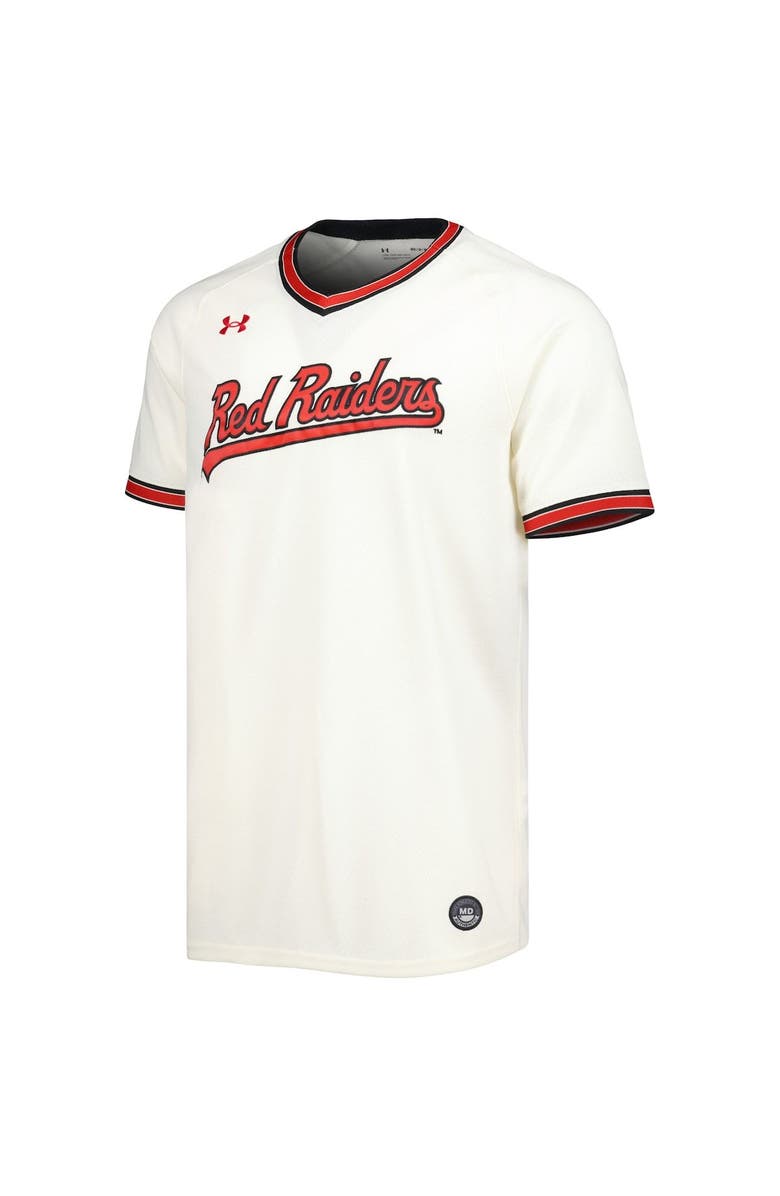 Under Armour Men's Under Armour Cream Texas Tech Red Raiders Replica Baseball Jersey, Alternate, color, 