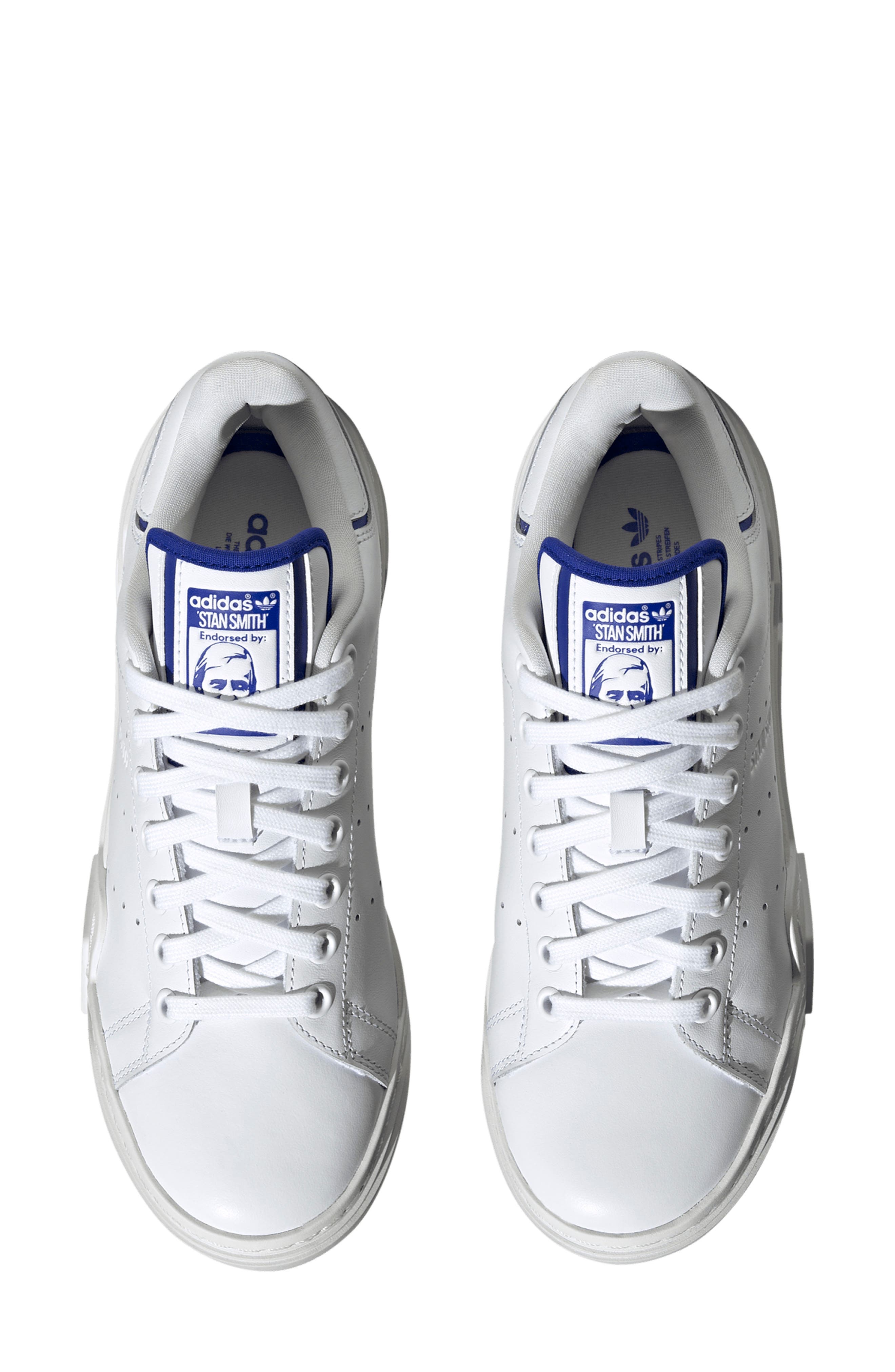 adidas Stan Smith Bonega Sneaker, Alternate, color, Ftwr White Lucid Blue