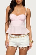 EDIKTED Peplum Cotton Camisole