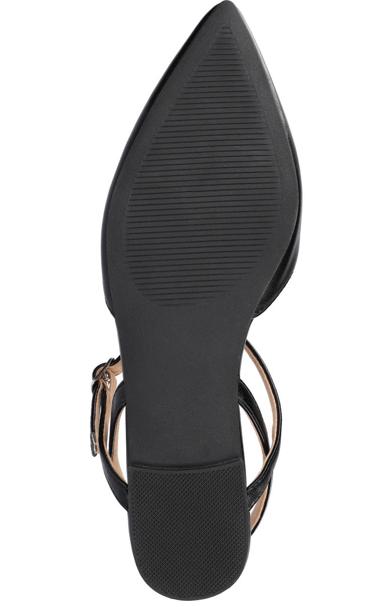 Journee Collection Martine SuperNatural Shades Slingback Flat, Alternate, color, Black