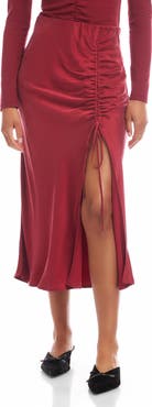 FIFTEEN TWENTY Fiona Ruched Midi Skirt