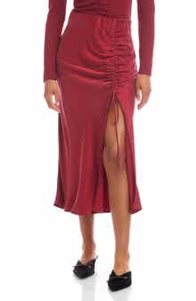 Fiona Ruched Midi Skirt