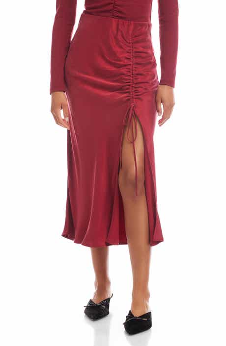 Fiona Ruched Midi Skirt