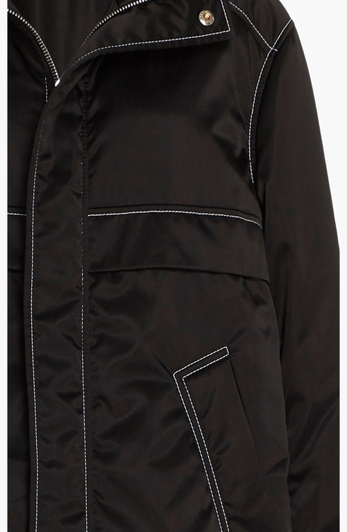 Shop Caalo Sustainable Down Water-resistant Anorak In Black