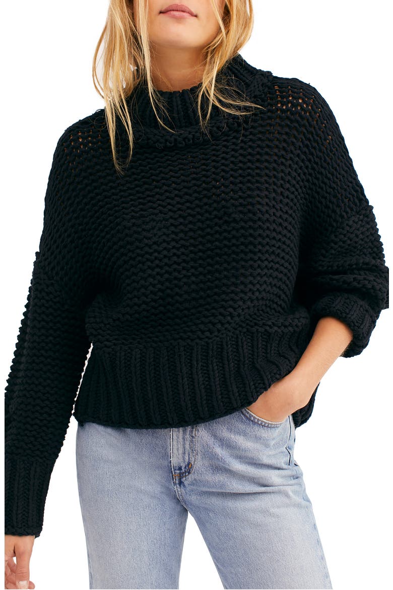 My Only Sunshine Sweater, Main, color, BLACK