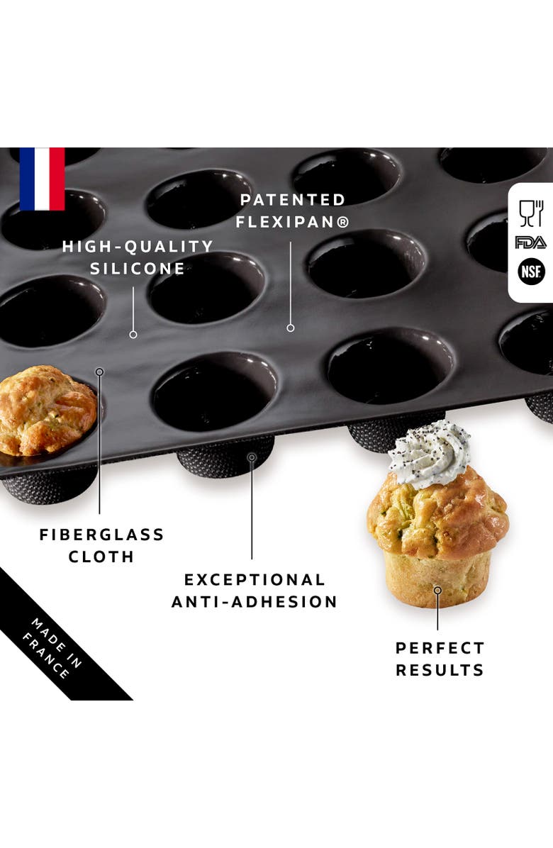 Silpat Flexipan 20 Mini Muffins Premium Silicone Baking Pan, Alternate, color,