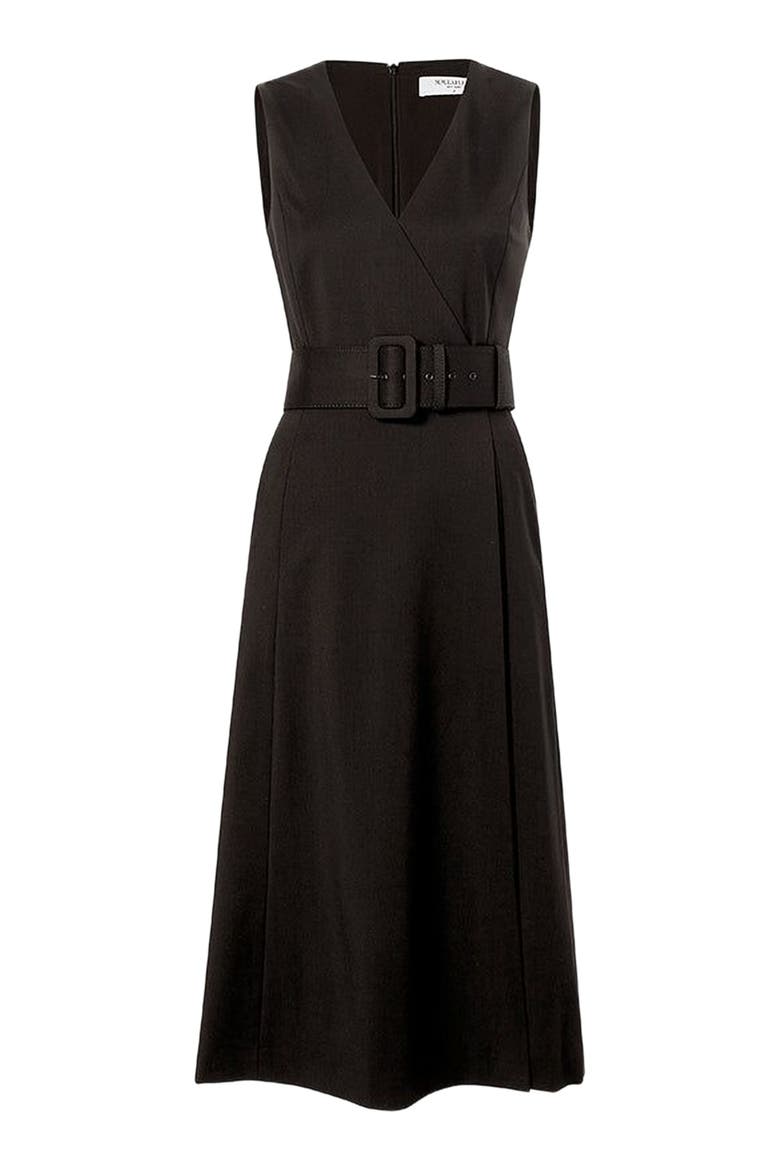 Angel Dress - Washable Wool Twill, Alternate, color, Black