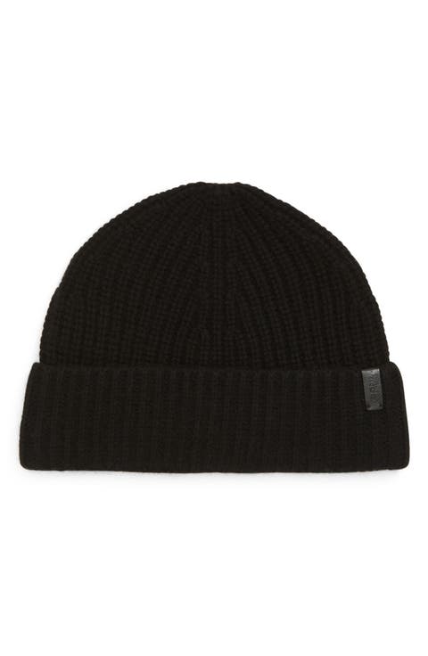 Knit Merino Wool & Cashmere Beanie Hat