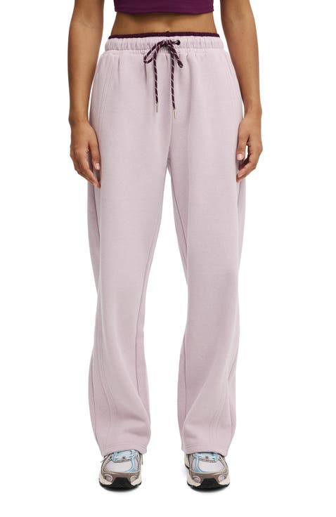 Women's Active Plush Double Waistband Sweatpant