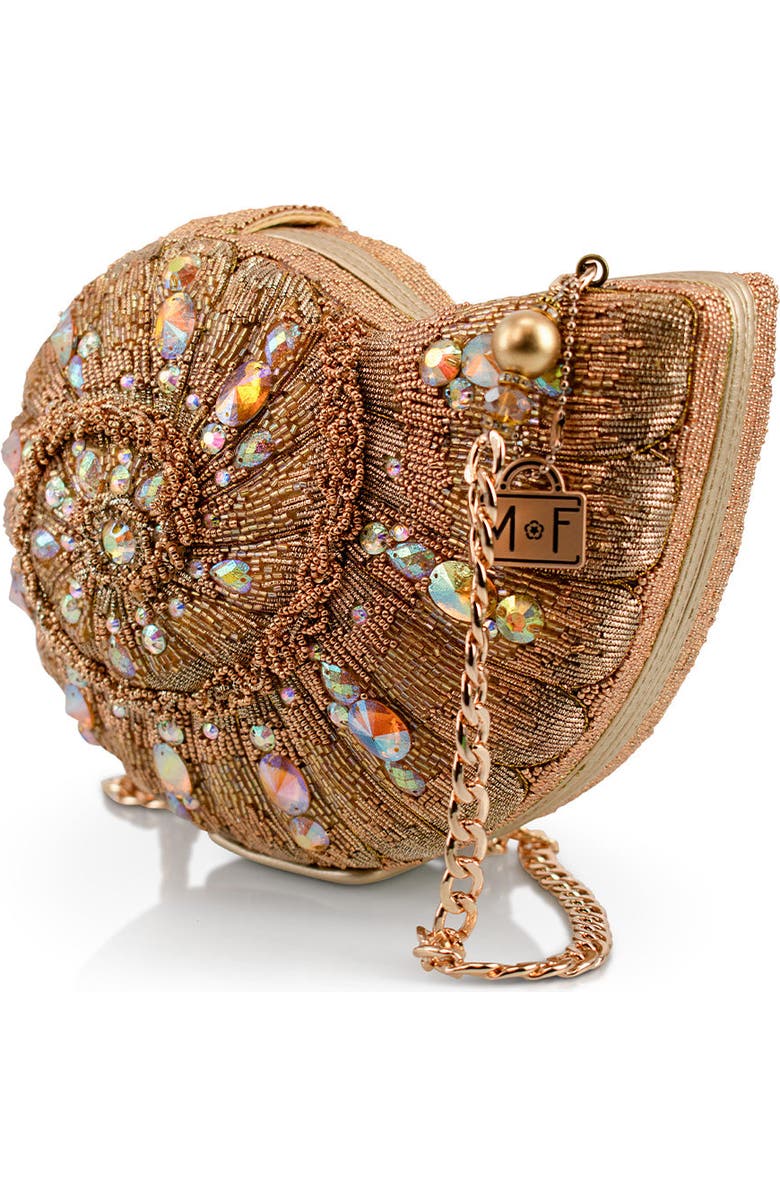 Mary Frances Accessories Gold Coast Crossbody Handbag, Alternate, color, Gold