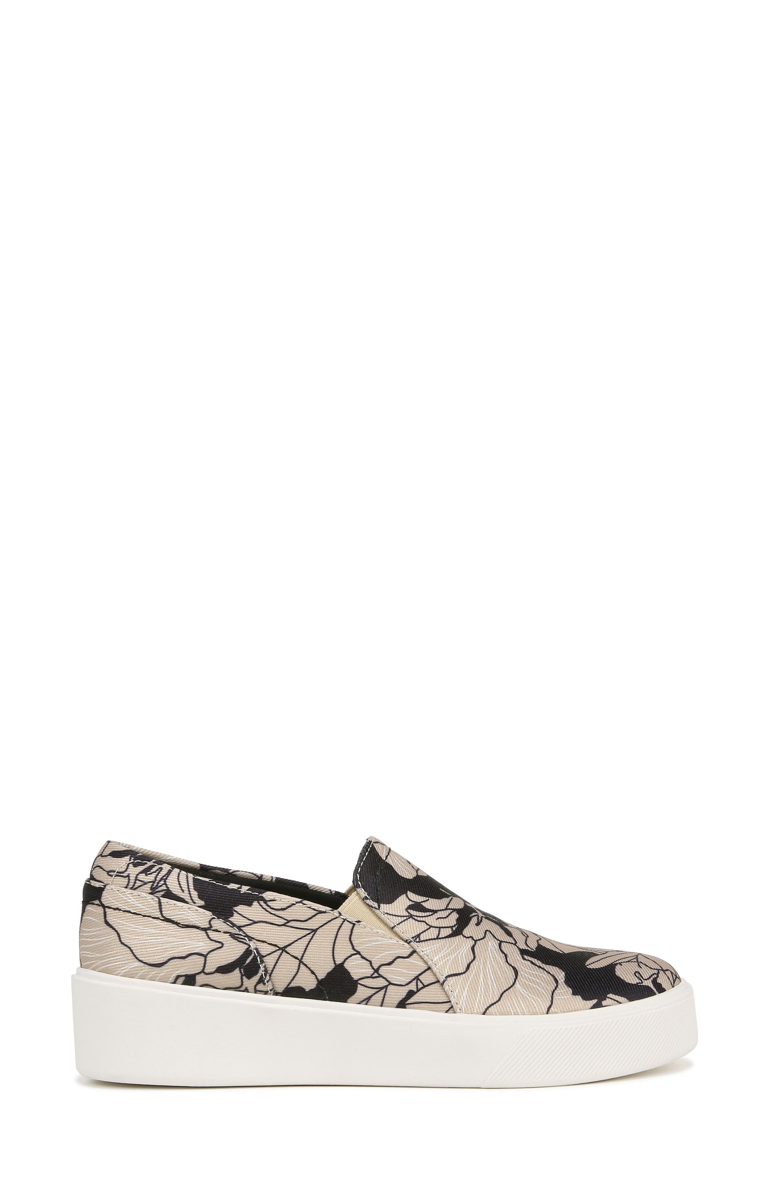Mirabel Slip-On Platform Sneaker, Alternate, color, BLACK / TAN FLORAL FABRIC