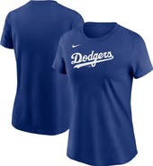Nike Women's Nike Royal Los Angeles Dodgers Wordmark T-Shirt