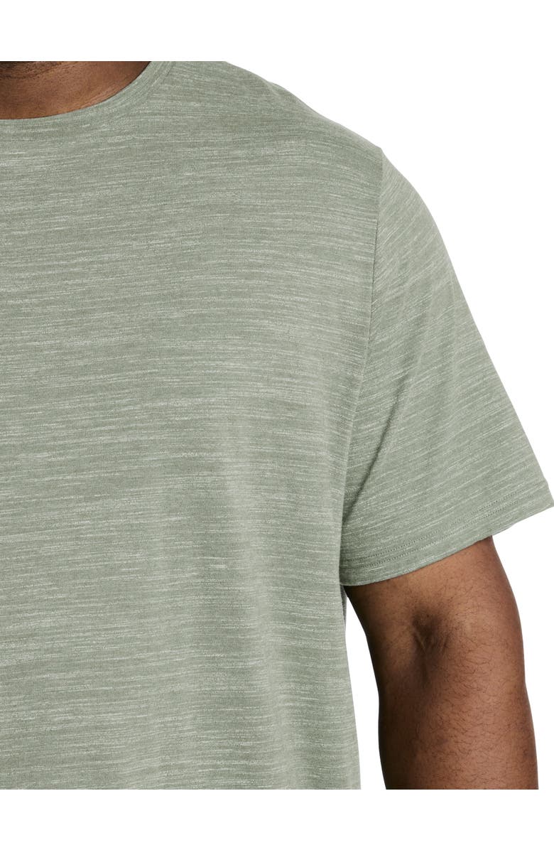 Harbor Bay by DXL Big & Tall Space-Dyed T-Shirt, Alternate, color, Desert Sage Sd