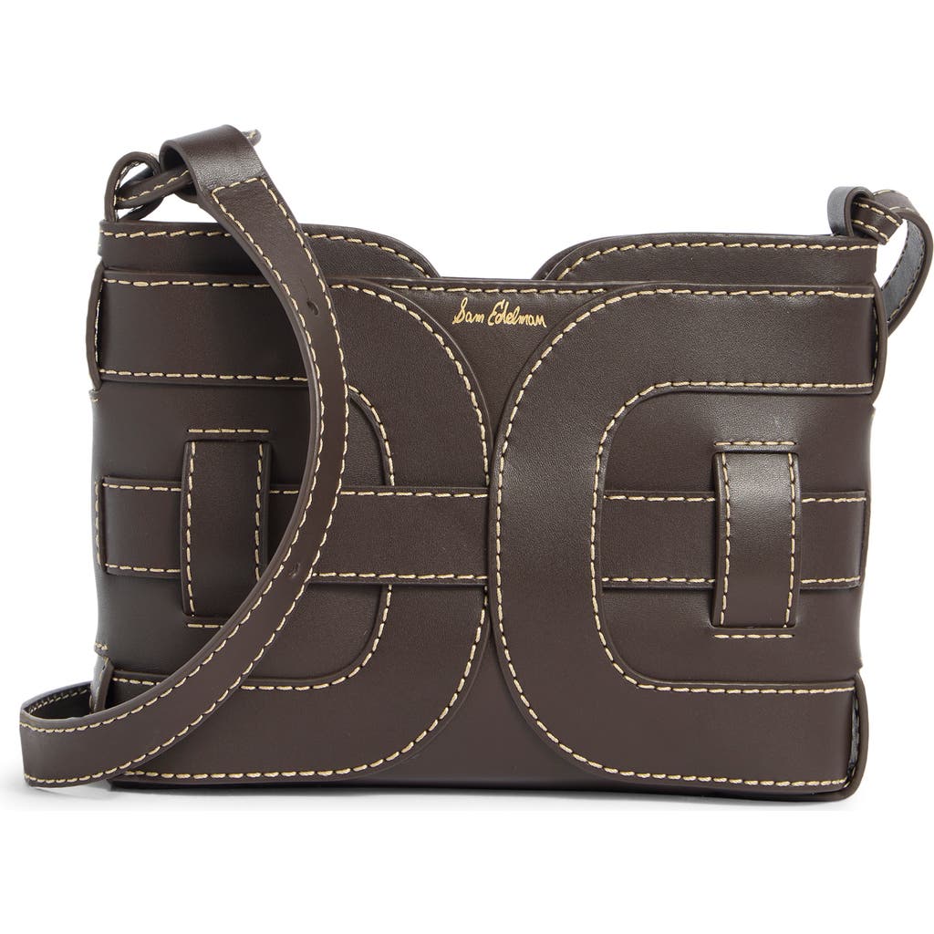Sam Edelman Bay Leather Shoulder Bag In Brown