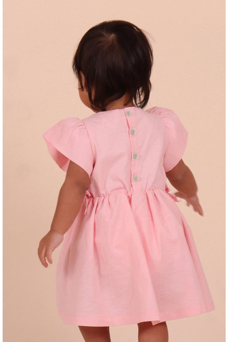Puff Sleeve Party Dress, Alternate, color, PINK