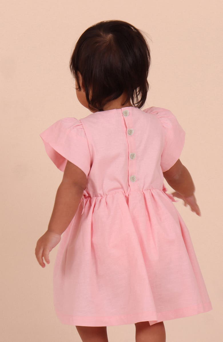 TINY TRIBE Puff Sleeve Party Dress, Alternate, color, Pink