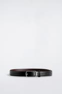 COS Curved-buckle Leather Belt