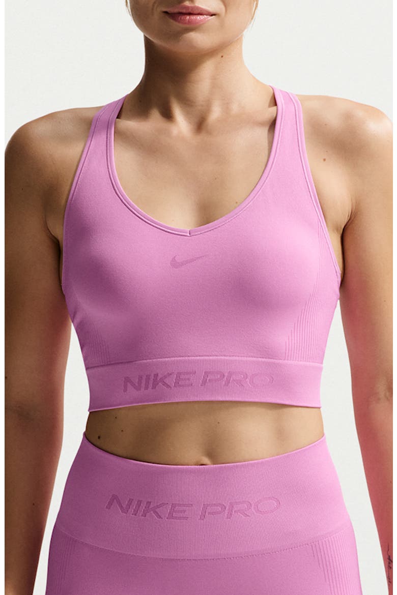 Pro Seamless Dri-FIT Bra, Main, color, LIGHT MAGENTA