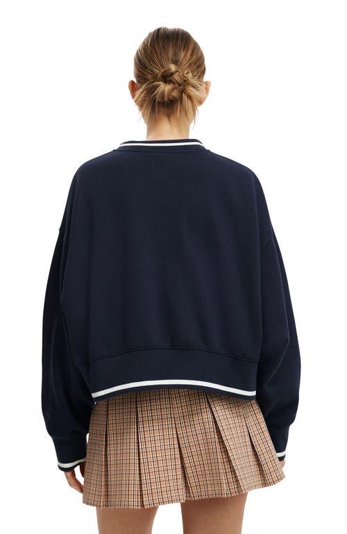 Cotton On Licensed Cropped Sweatshirt In Blue
