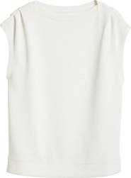 Zella Ultrasoft Knit Gathered Shoulder Top