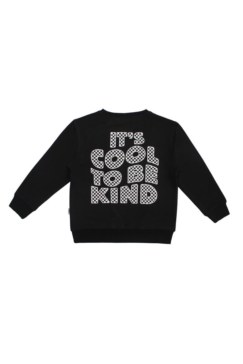Cool To Be Kind Pullover Sweatshirt, Main, color, Black