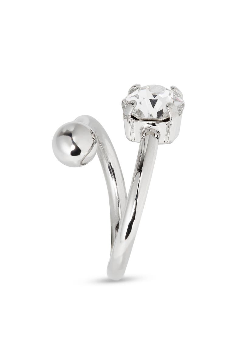 Justine Clenquet Maisie Crystal Open Ring, Alternate, color, 