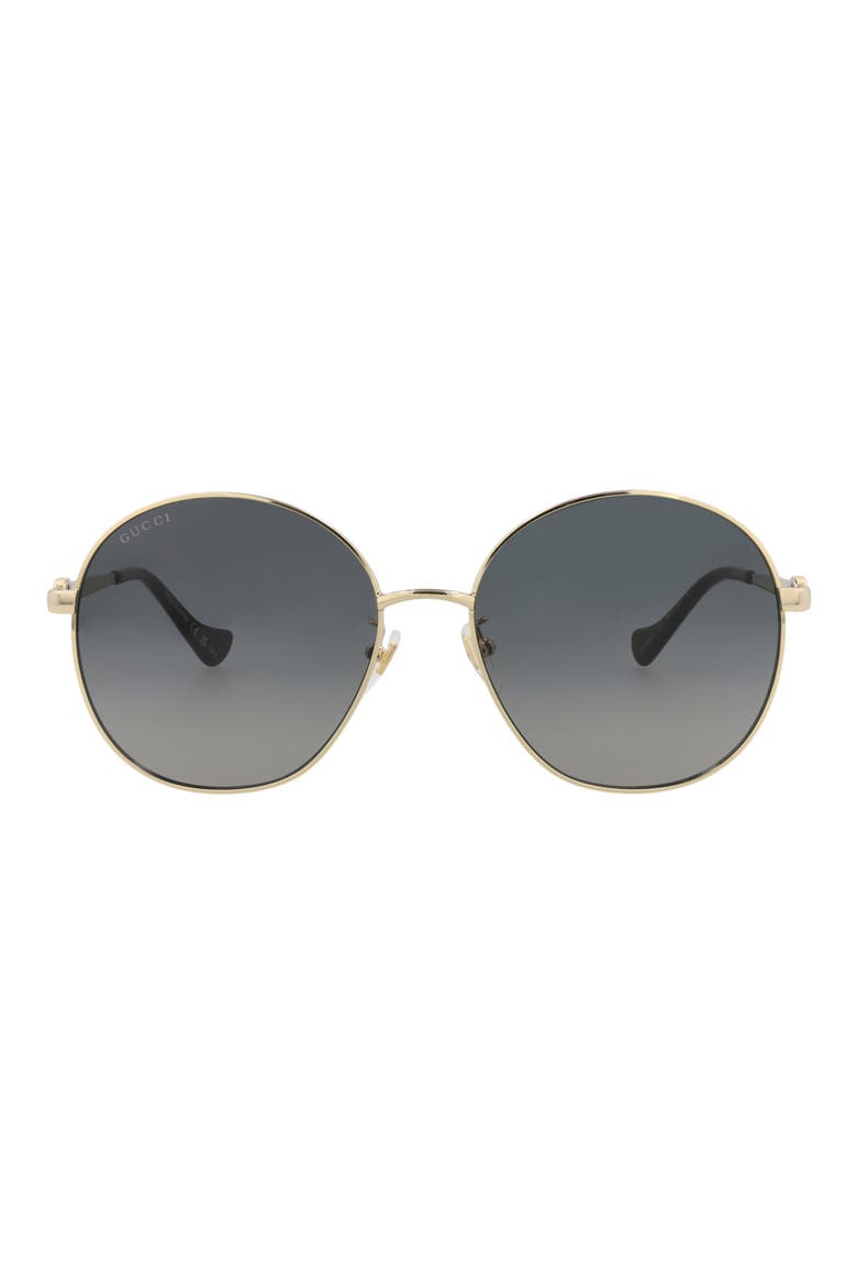 Novelty 59mm Round Sunglasses, Main, color, GOLD GOLD GREY