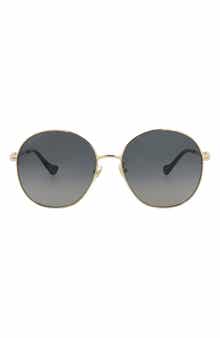 Gucci Novelty 59mm Round Sunglasses