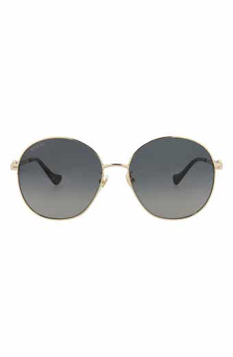 Gucci Novelty 59mm Round Sunglasses