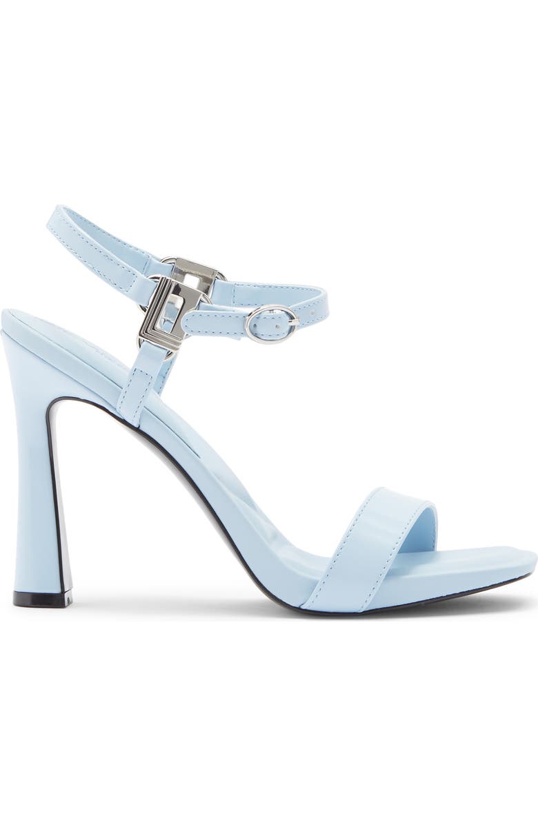 KARL LAGERFELD PARIS Cybil Ankle Strap Sandal, Alternate, color, Light Blue