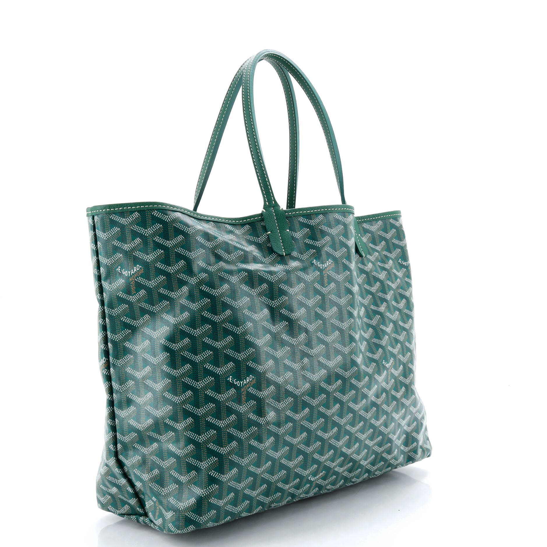Pre-Owned Goyard Saint Louis Tote Coated Canvas PM, Alternate, color, Green