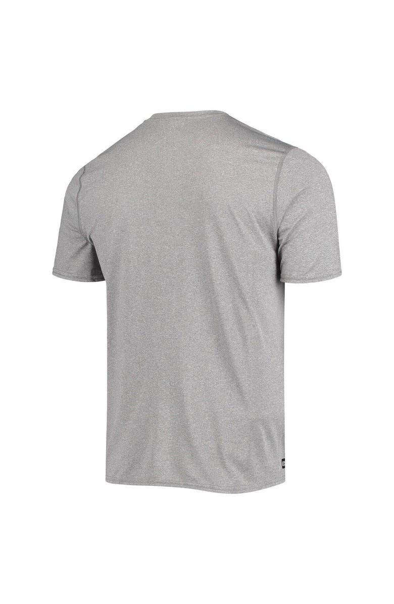 New Era Men's New Era Heathered Gray Houston Texans Combine Authentic Game On T-Shirt, Alternate, color, Heather Gray