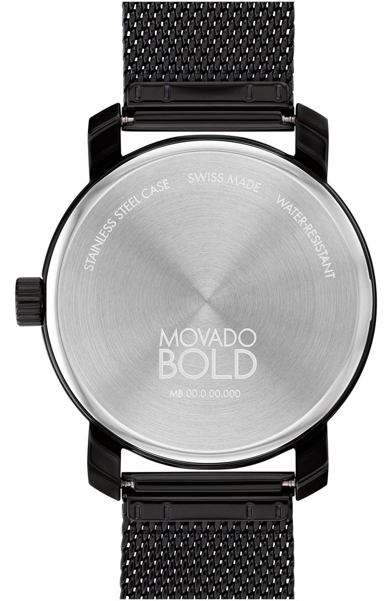Movado Bold Access Mesh Strap Watch, 41mm, Alternate, color, 