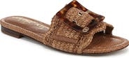 Sam Edelman Bambi Raffia Buckle Slide Sandal