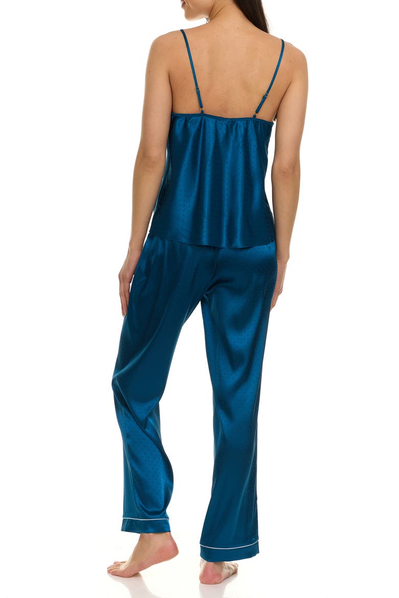 Jamie 2.0 3-Piece Pin Dot Travel Pajamas, Alternate, color, PRADA BLUE