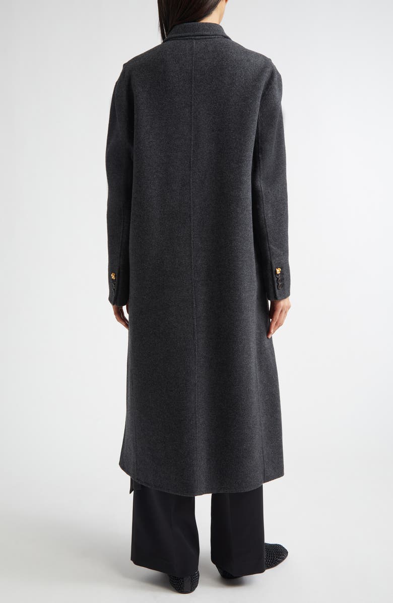 EENK Layered Effect Wool & Cashmere Longline Coat, Alternate, color, Charcoal Wool