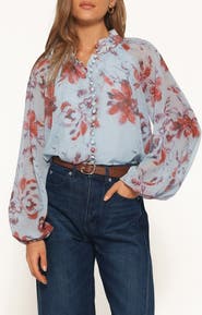 Petal & Pup Marni Floral Balloon Sleeve Blouse