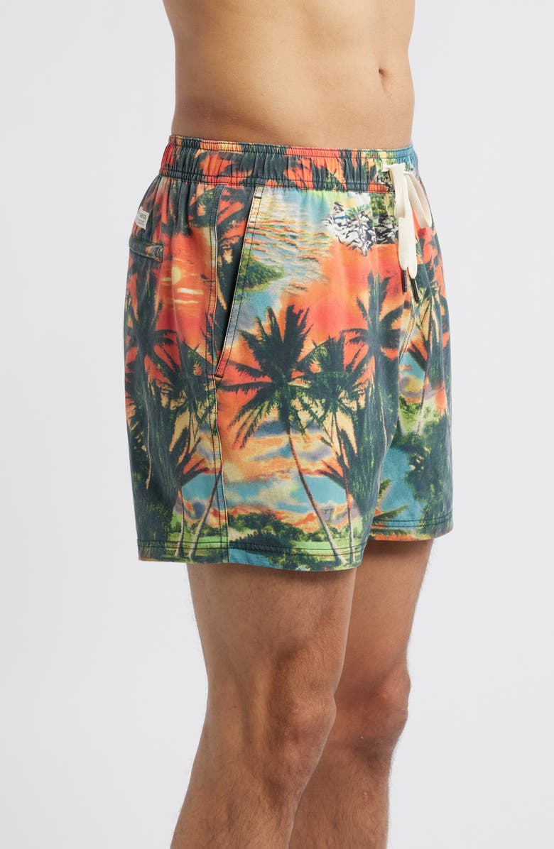 Fair Harbor The Bungalow Water Repellent Swim Trunks, Alternate, color, Painted Beach
