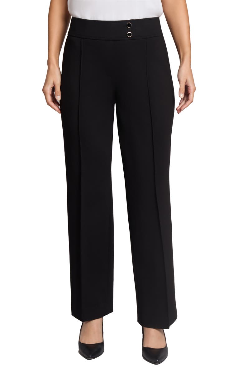 Jones New York Pintuck Pull-On Straight Leg Pants, Main, color, 