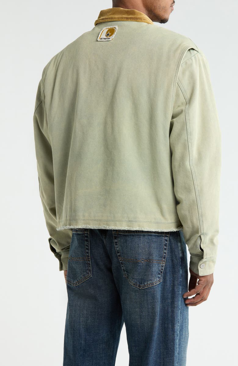 DIET STARTS MONDAY Hopkins Denim Construction Jacket, Alternate, color, Sage