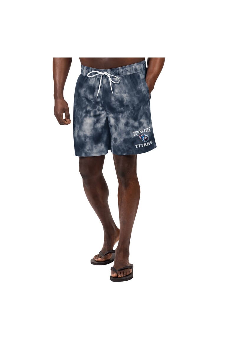 Men's G-III Sports by Carl Banks  Navy Tennessee Titans Change Up Volley Swim Trunks, Main, color, Navy