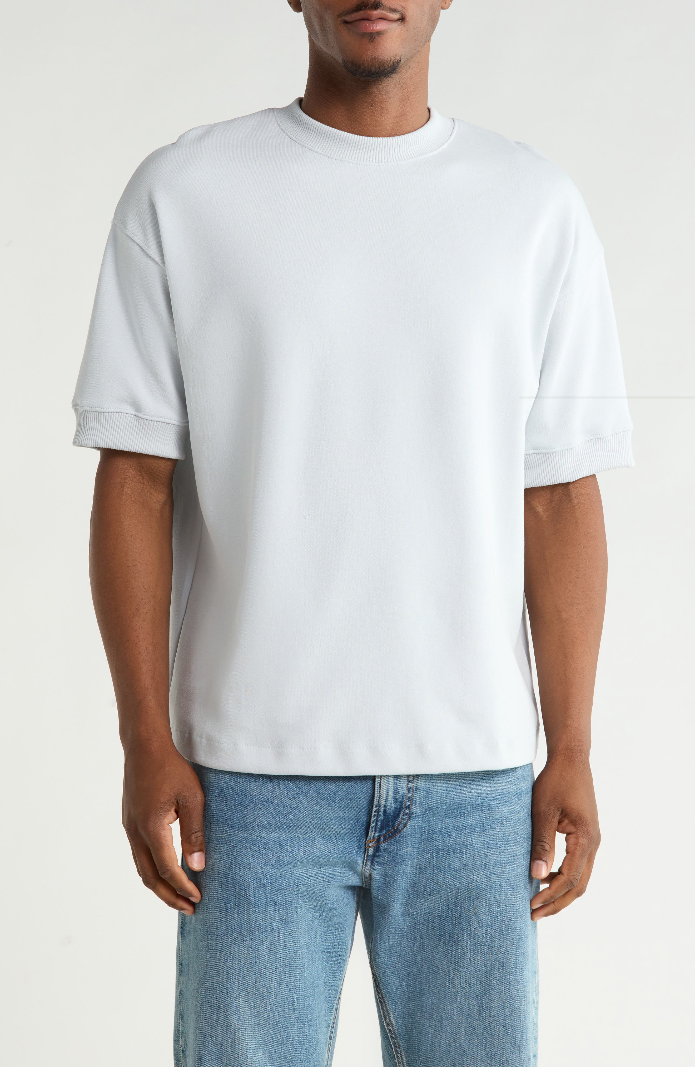 DENIM AND FLOWER Textured Knit T-Shirt