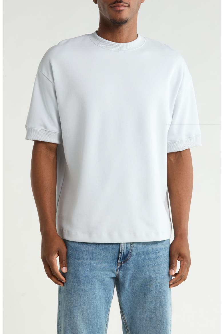 Textured Knit T-Shirt, Main, color, OCEAN