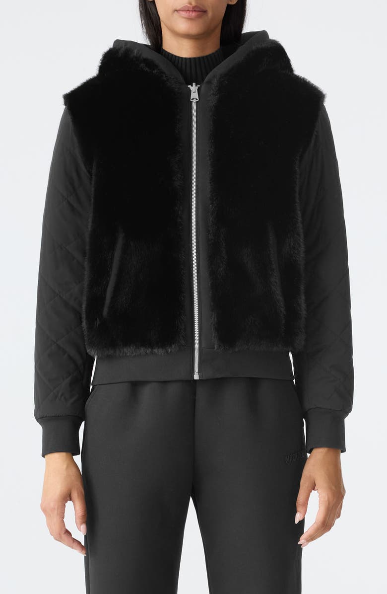 Mackage Gwendal Reversible Hooded Jacket, Alternate, color, Black