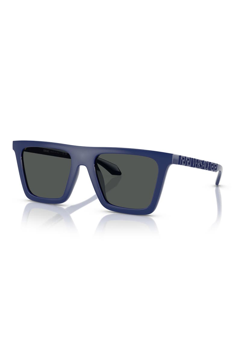 53mm Rectangular Sunglasses, Alternate, color, BLUE GREY