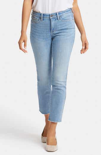 NYDJ Sheri Fray Hem Ankle Slim Jeans