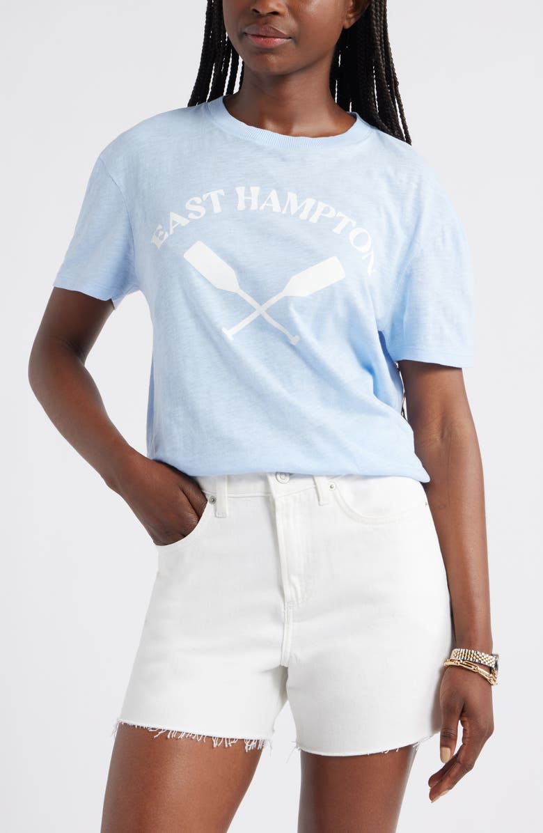 Caslon<sup>®</sup> East Hampton Cotton Graphic T-Shirt, Main, color, Blue Hampton Graphic
