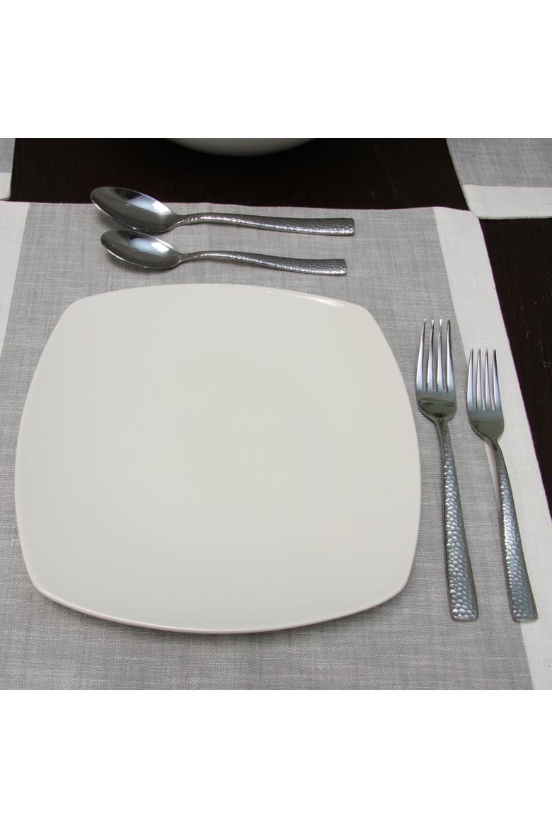 Ambassador 20 Piece Stainless Steel Flatware Set, Alternate, color, Metallic Silver