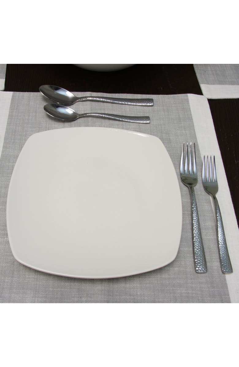 Gibson Elite Ambassador 20 Piece Stainless Steel Flatware Set, Alternate, color, Metallic Silver